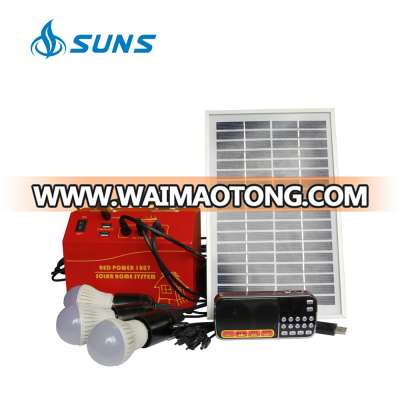 Hot sale 10W 20W solar panel and DC radio cheap price portable solar home power system