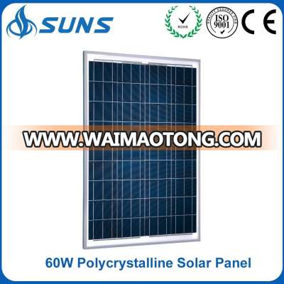 Poly-crystalline Solar panel / Solar module 60W With TUV/IEC Certification